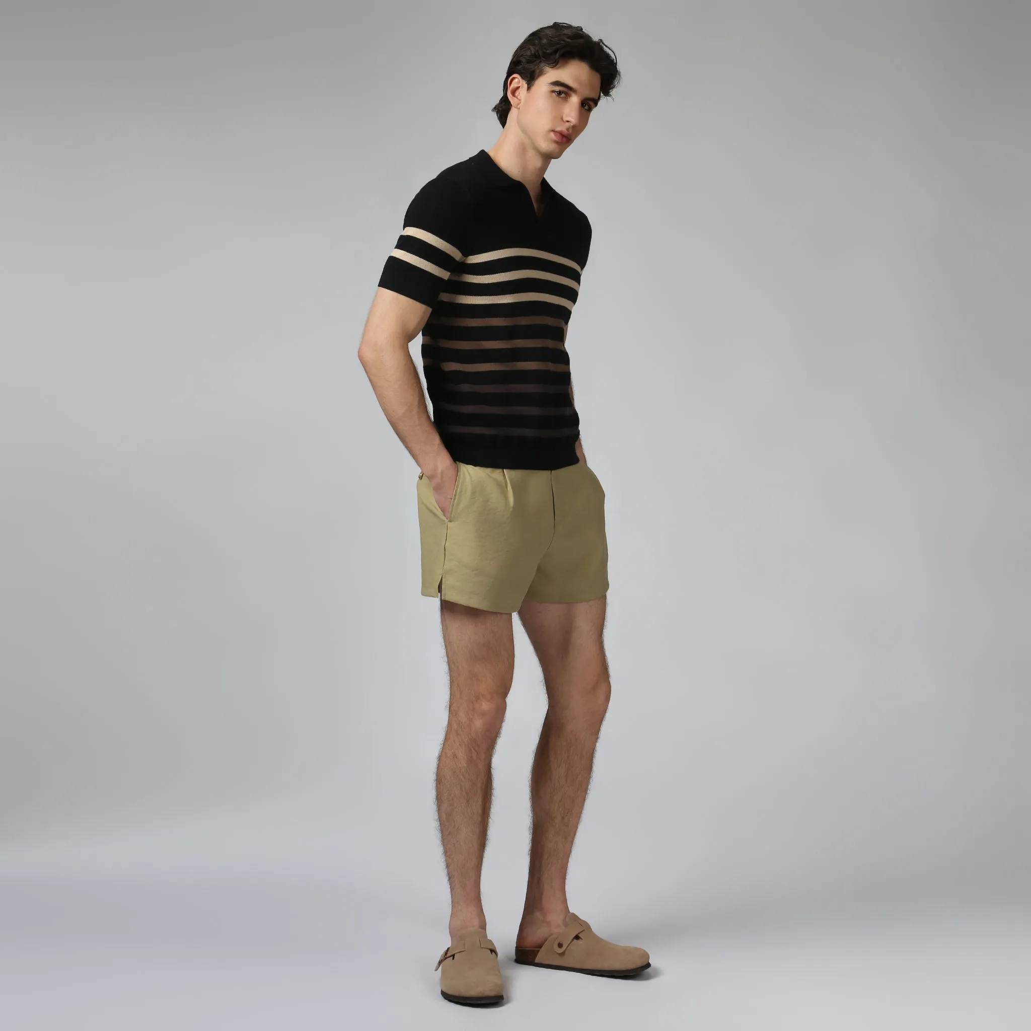 Parke & Ronen Black Seabreeze Knit Polo sold by Underwear Expert product image thumbnail 4
