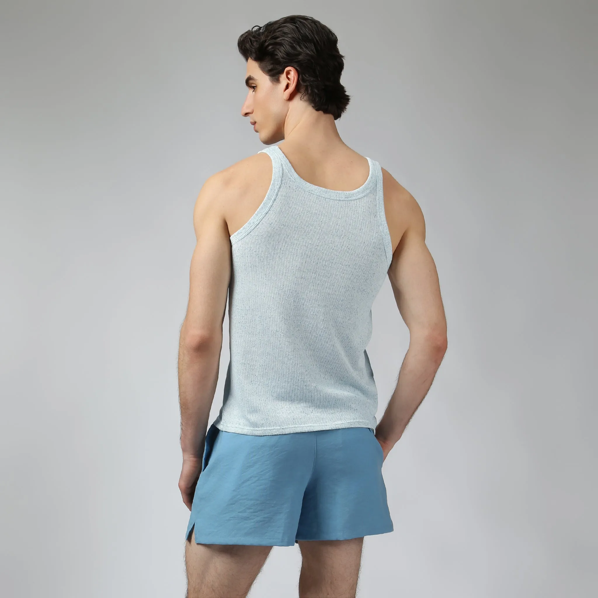Parke & Ronen Sea Mist Pointillist Roxy Tank Top sold by Underwear Expert product image thumbnail 3