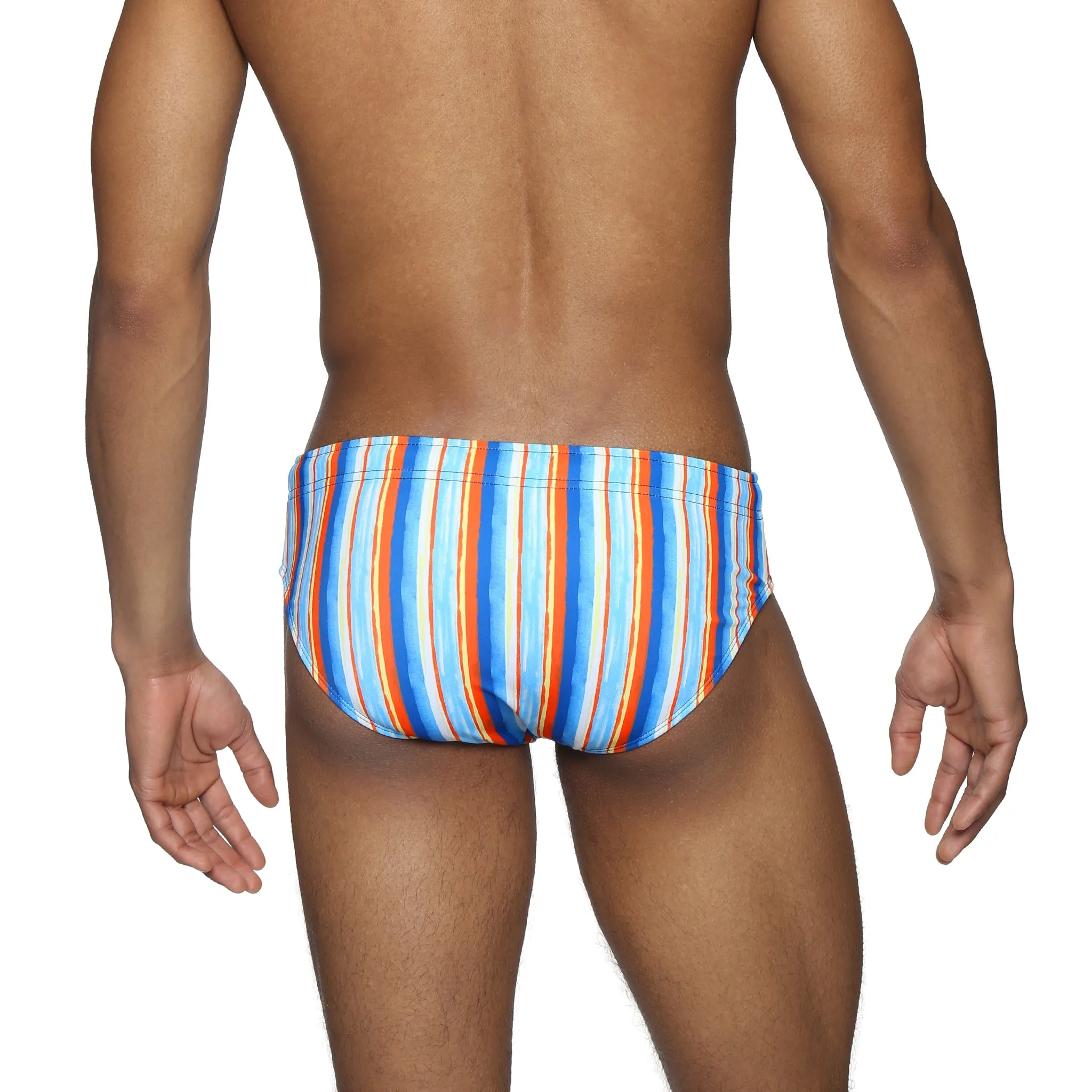 Parke & Ronen Pacific Tidebreak Stripe Printed Meridian Swim Bikini Brief sold by Underwear Expert product image thumbnail 3