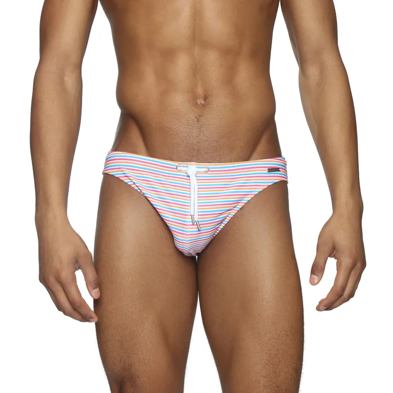 Parke & Ronen Gelato Pinline Printed Blade Swim Bikini Brief made by Parke & Ronen