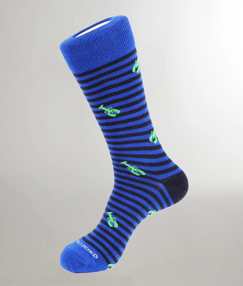 Unsimply Stitched Lobster Stripe Sock sold by Underwear Expert