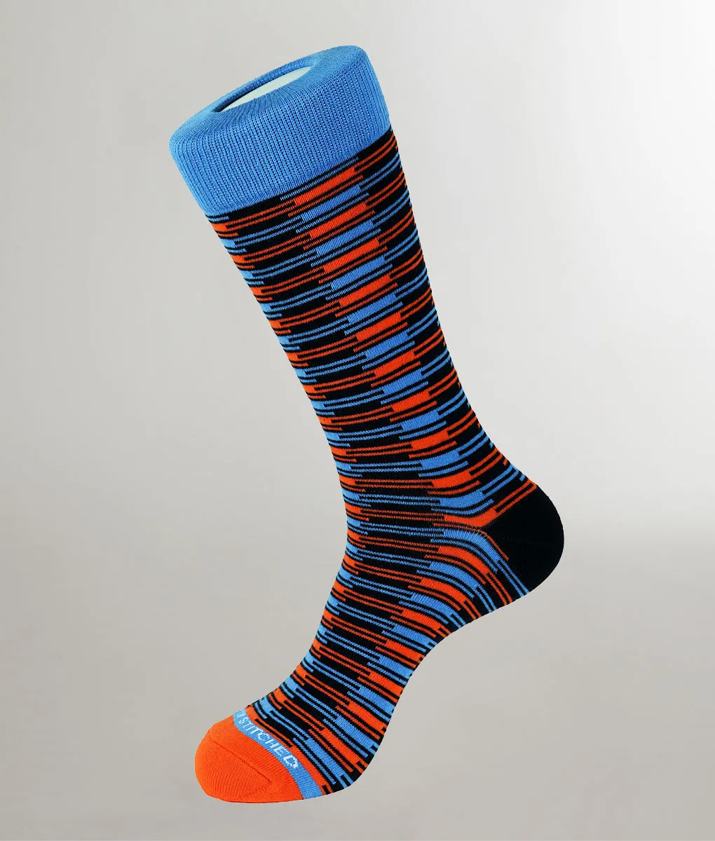 Unsimply Stitched Dash Stripe Sock sold by Underwear Expert