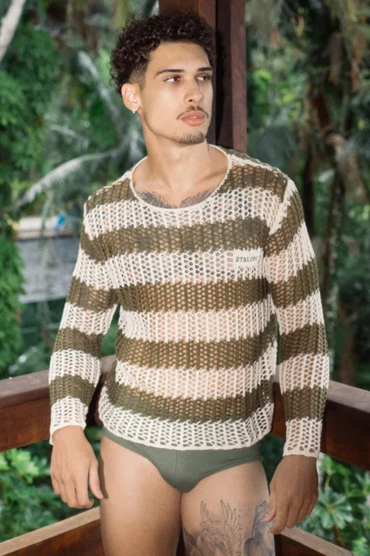 Etalon Striped Knitted Sweater made by Underwear Expert
