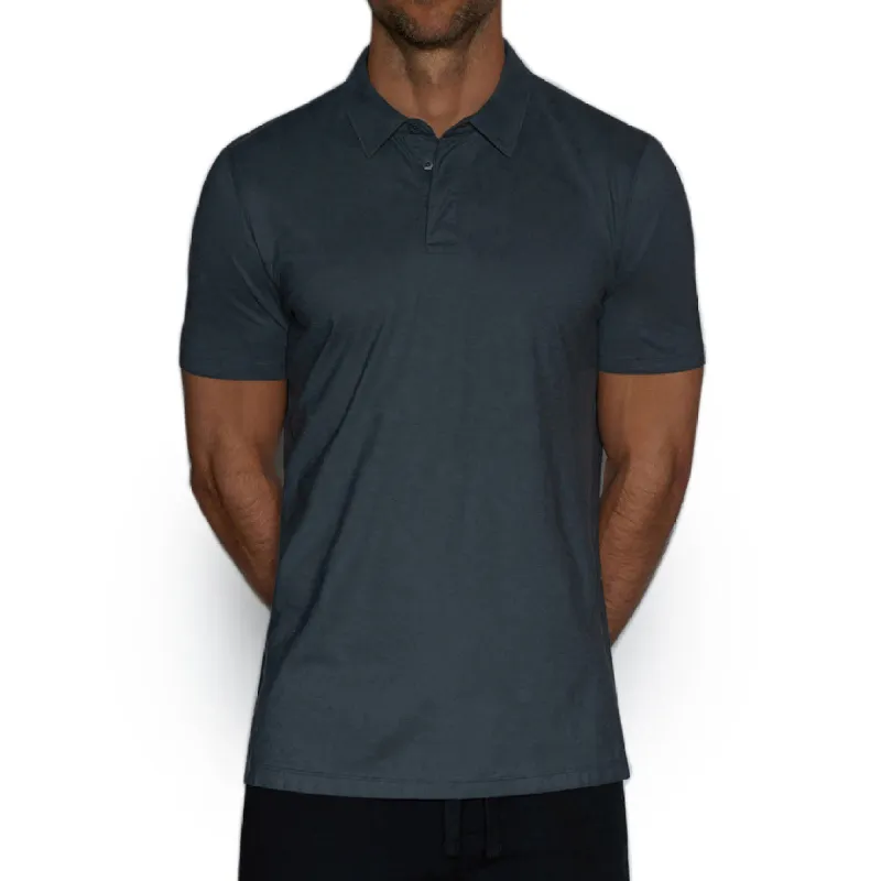 C-IN2 Perfect Pima Relaxed Polo Niles Navy sold by Underwear Expert