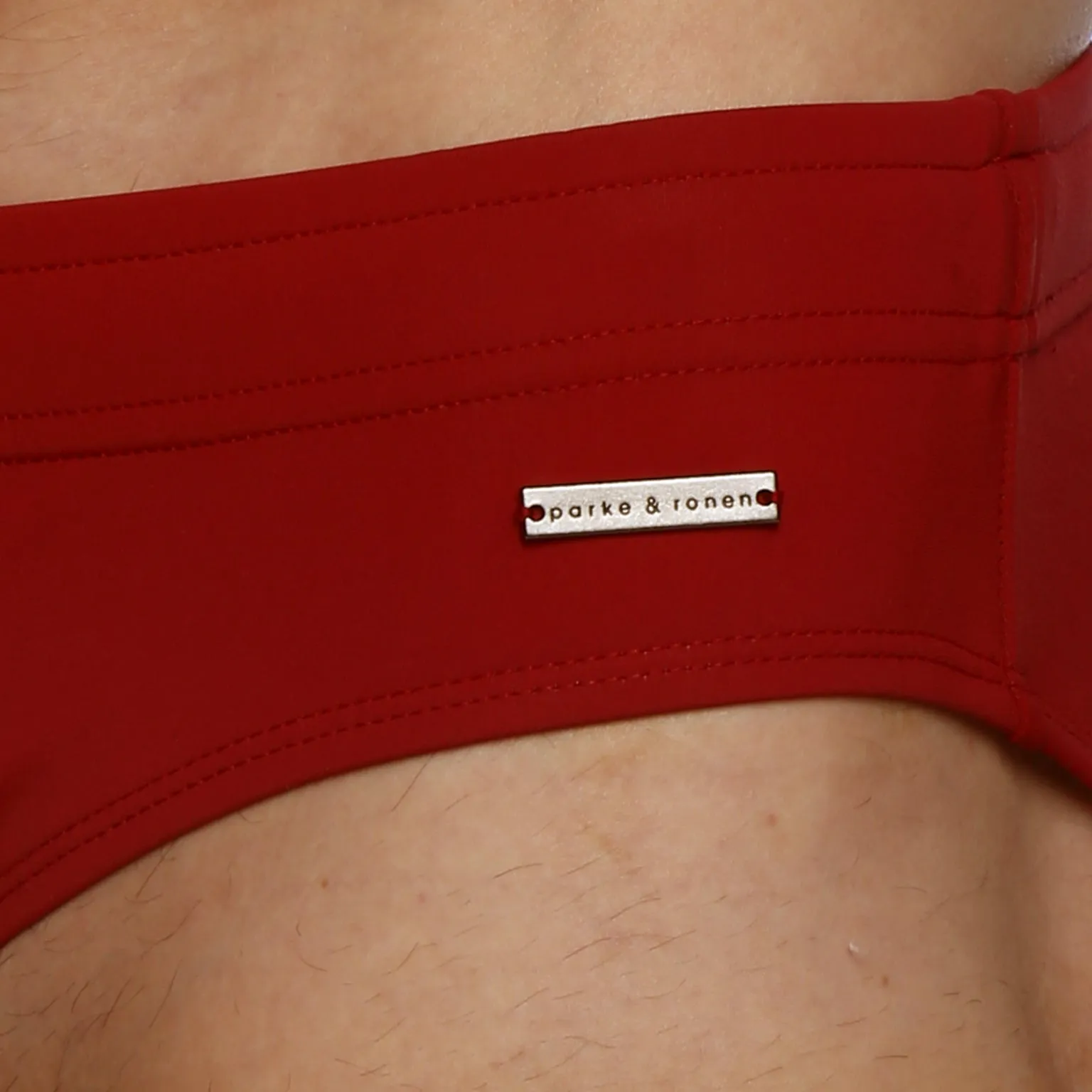 Parke & Ronen Maroon Solid Meridian Swim Bikini sold by Underwear Expert product image thumbnail 5