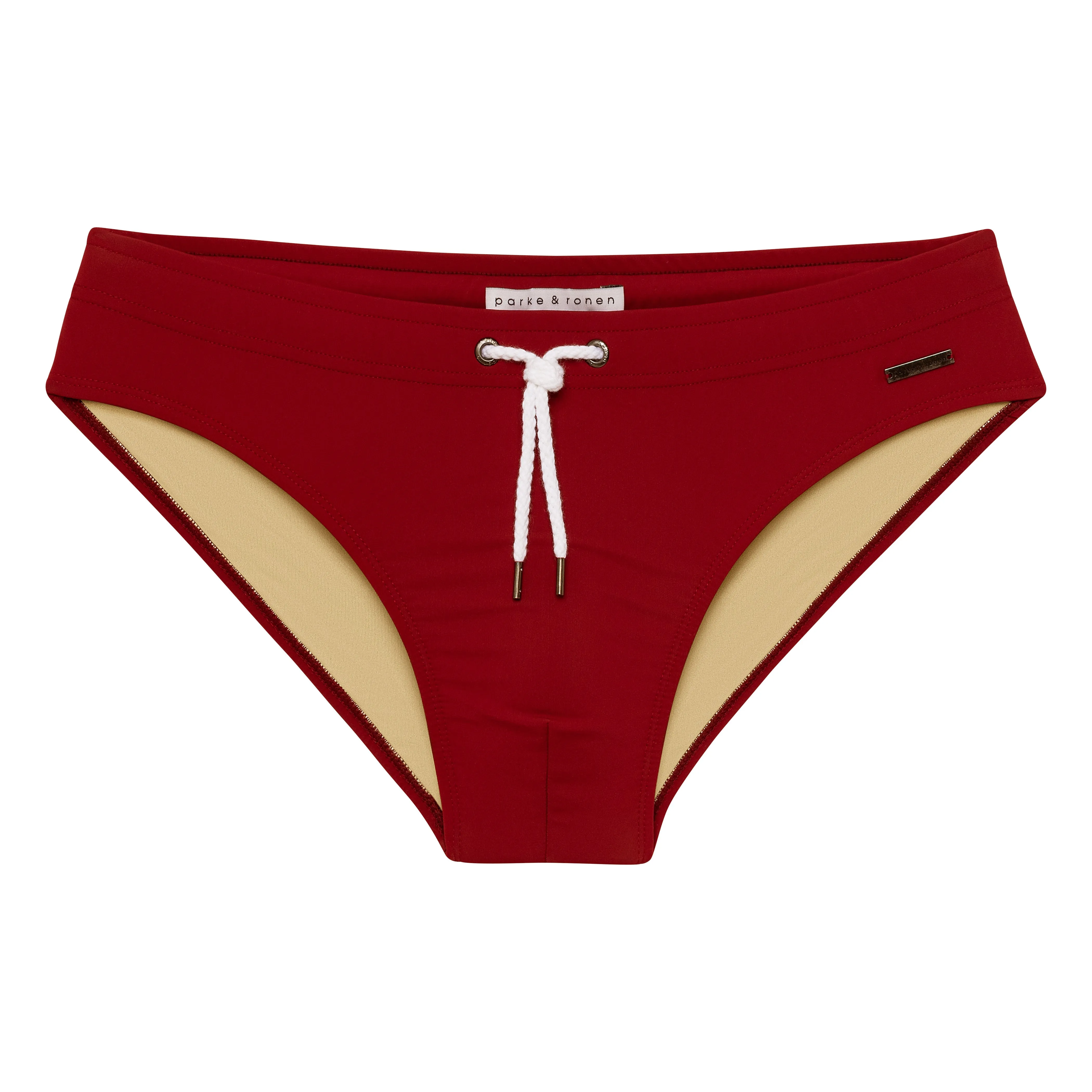 Parke & Ronen Maroon Solid Meridian Swim Bikini sold by Underwear Expert product image thumbnail 2