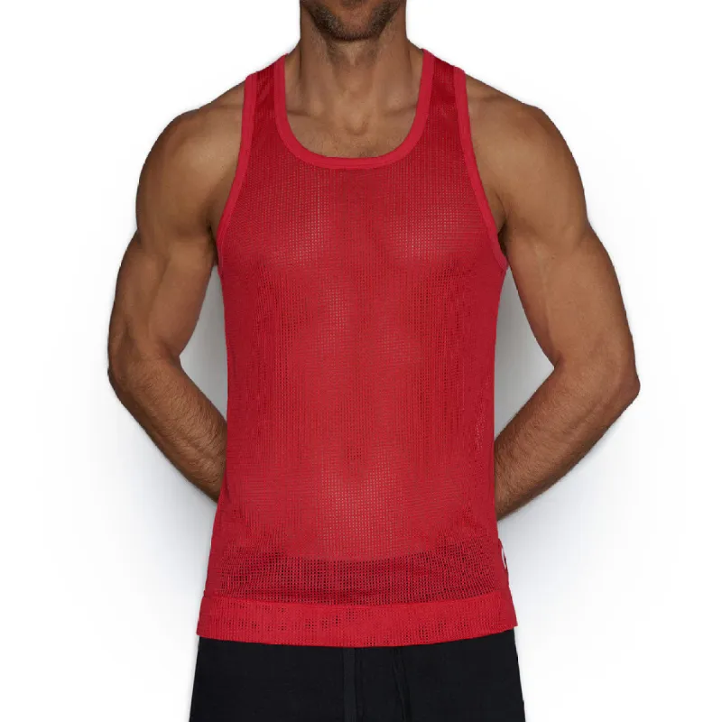 C-IN2 Scrimmage Relaxed Tank Rafa Red sold by Underwear Expert