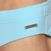 Parke & Ronen Celeste Blue Solid Meridian Swim Bikini sold by Underwear Expert