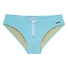 Parke & Ronen Celeste Blue Solid Meridian Swim Bikini sold by Underwear Expert