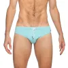 Parke & Ronen Celeste Blue Solid Meridian Swim Bikini sold by Underwear Expert