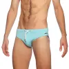 Parke & Ronen Celeste Blue Solid Meridian Swim Bikini sold by Underwear Expert