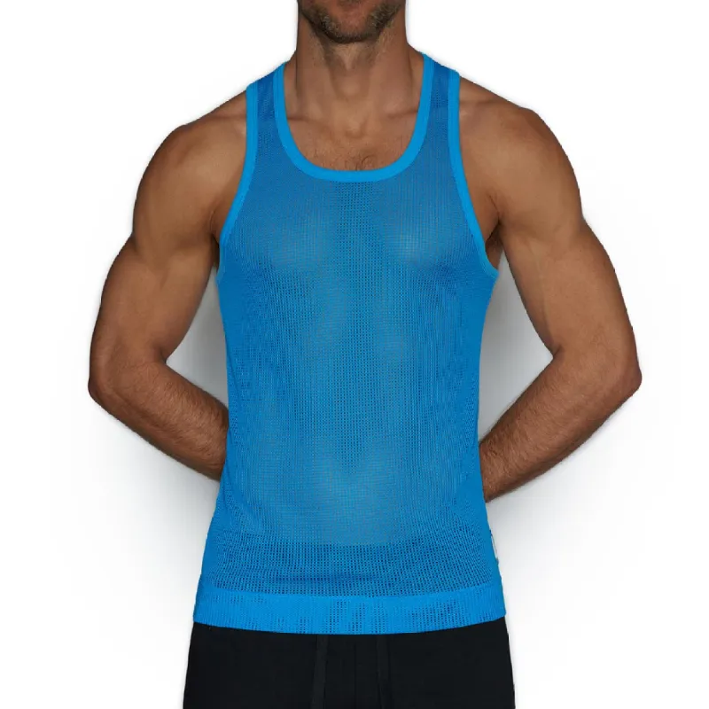 C-IN2 Scrimmage Relaxed Tank Brinley Blue sold by Underwear Expert