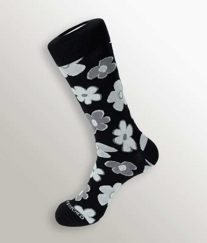 Unsimply Stitched Flowers Sock sold by Underwear Expert