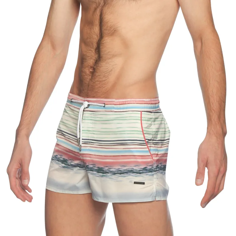 Parke & Ronen Lago Etruscan Print Barcelona Swim Short sold by Underwear Expert