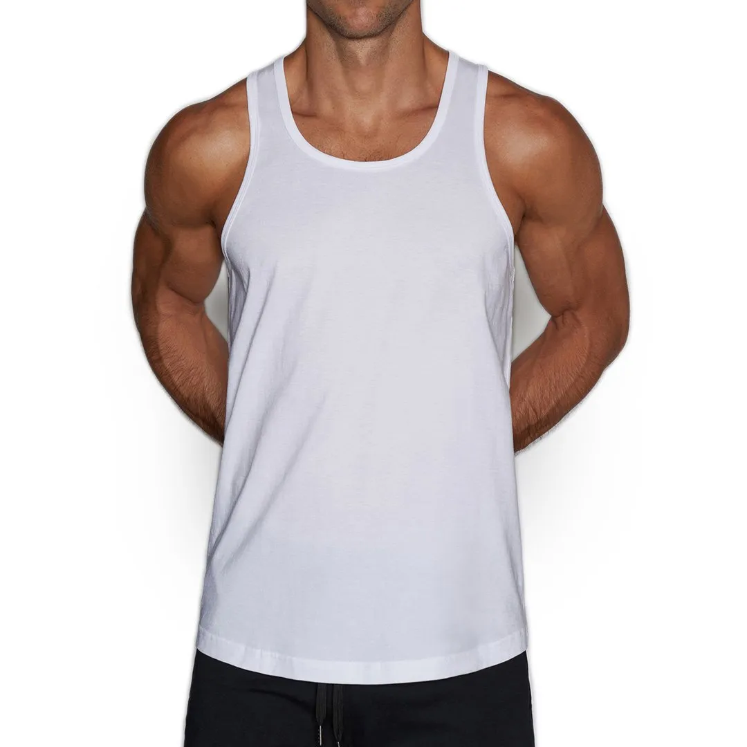 C-IN2 Perfect Pima Relaxed Tank White sold by Underwear Expert