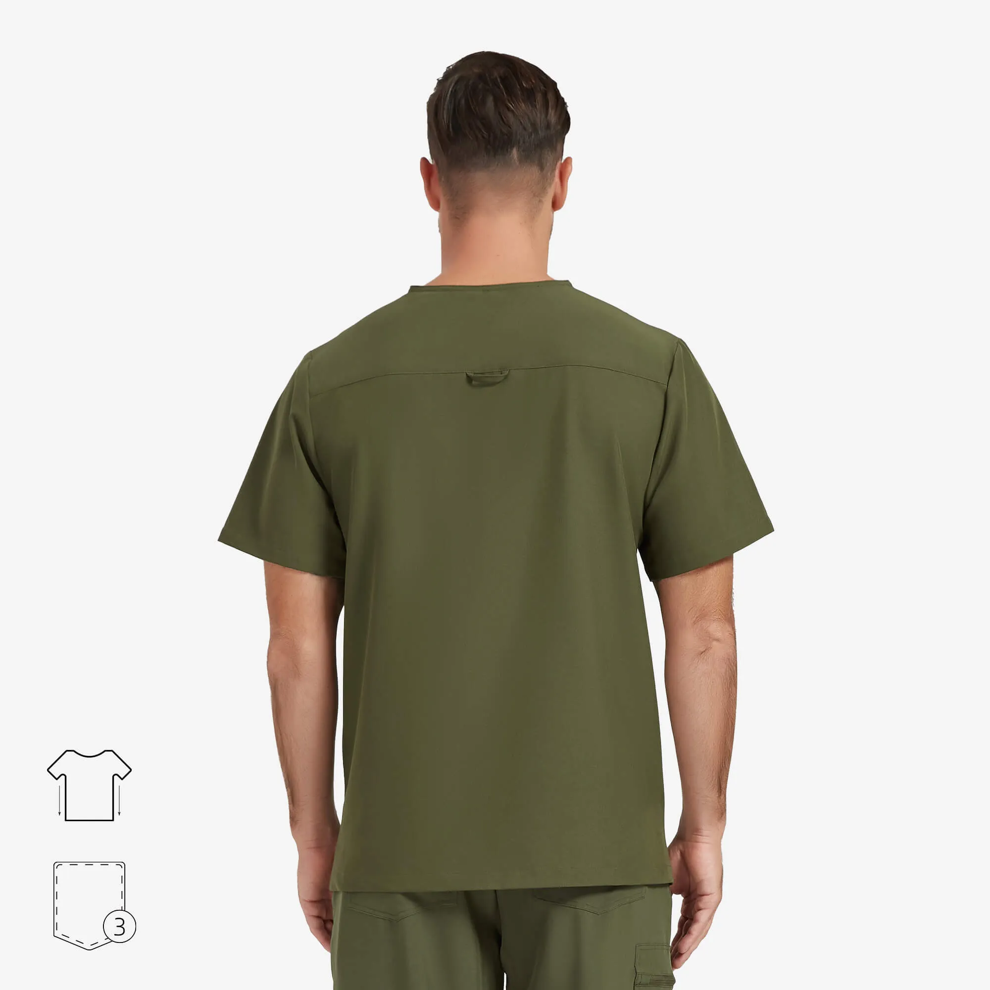Douglas V-Neck Scrub Top sold by Uniforms World product image thumbnail 2