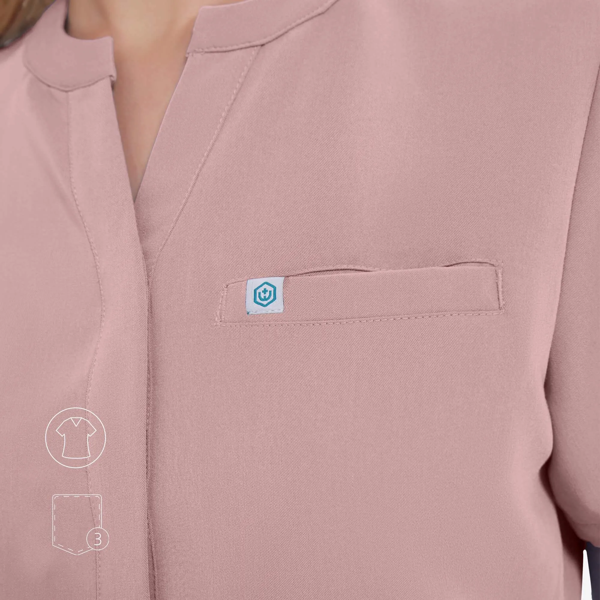 Avant Snap-Front Scrub Top sold by Uniforms World product image thumbnail 4