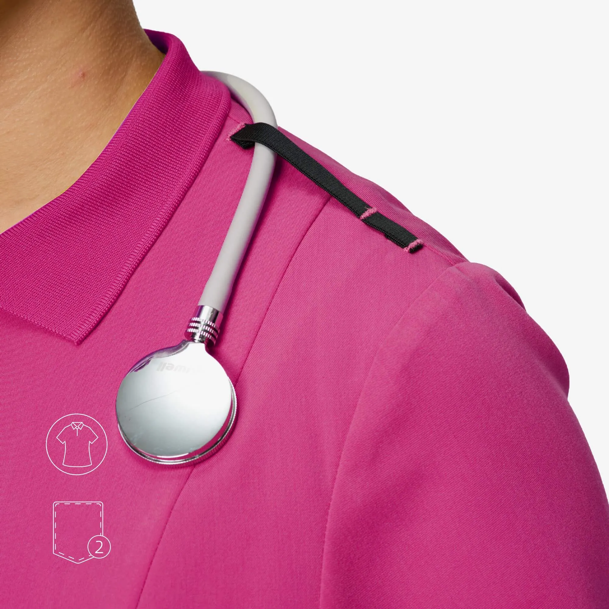 Avant Polo Collar Scrub Top sold by Uniforms World product image thumbnail 4