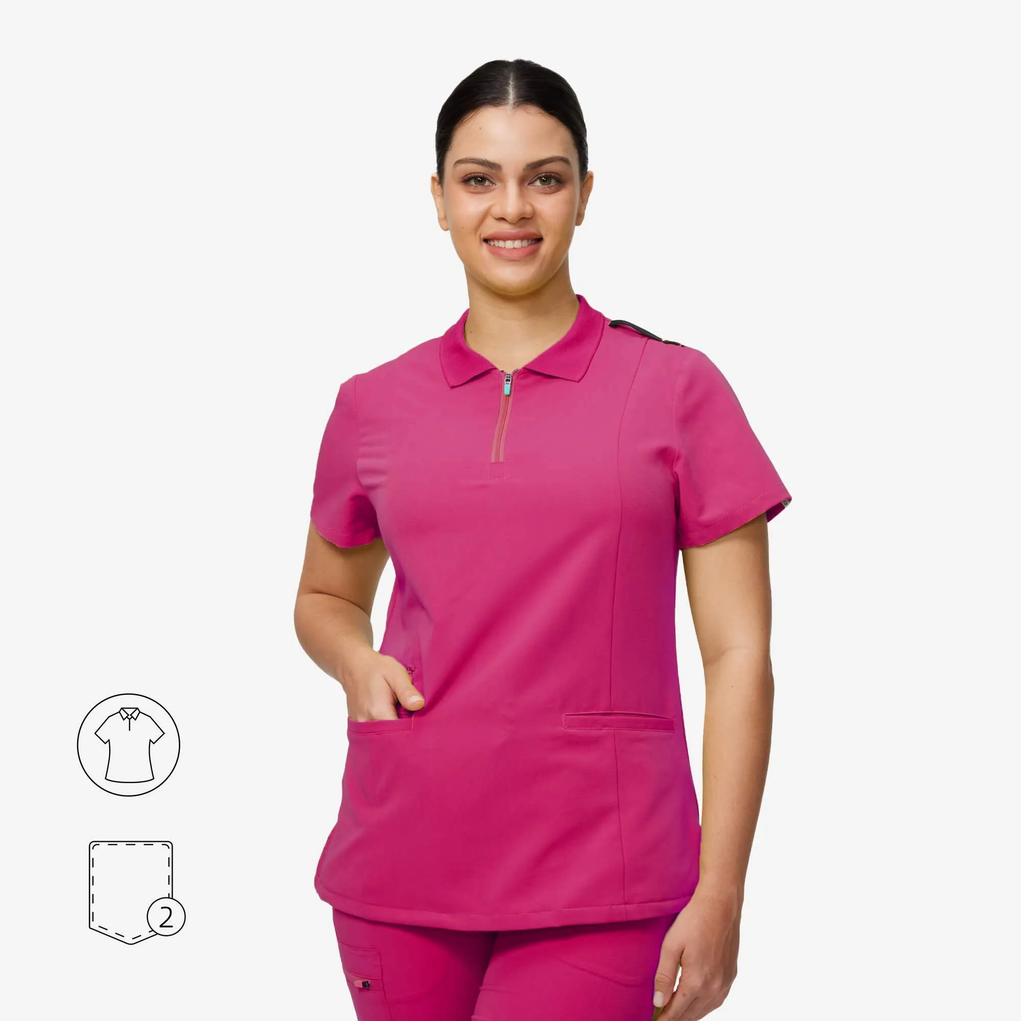 Avant Polo Collar Scrub Top sold by Uniforms World