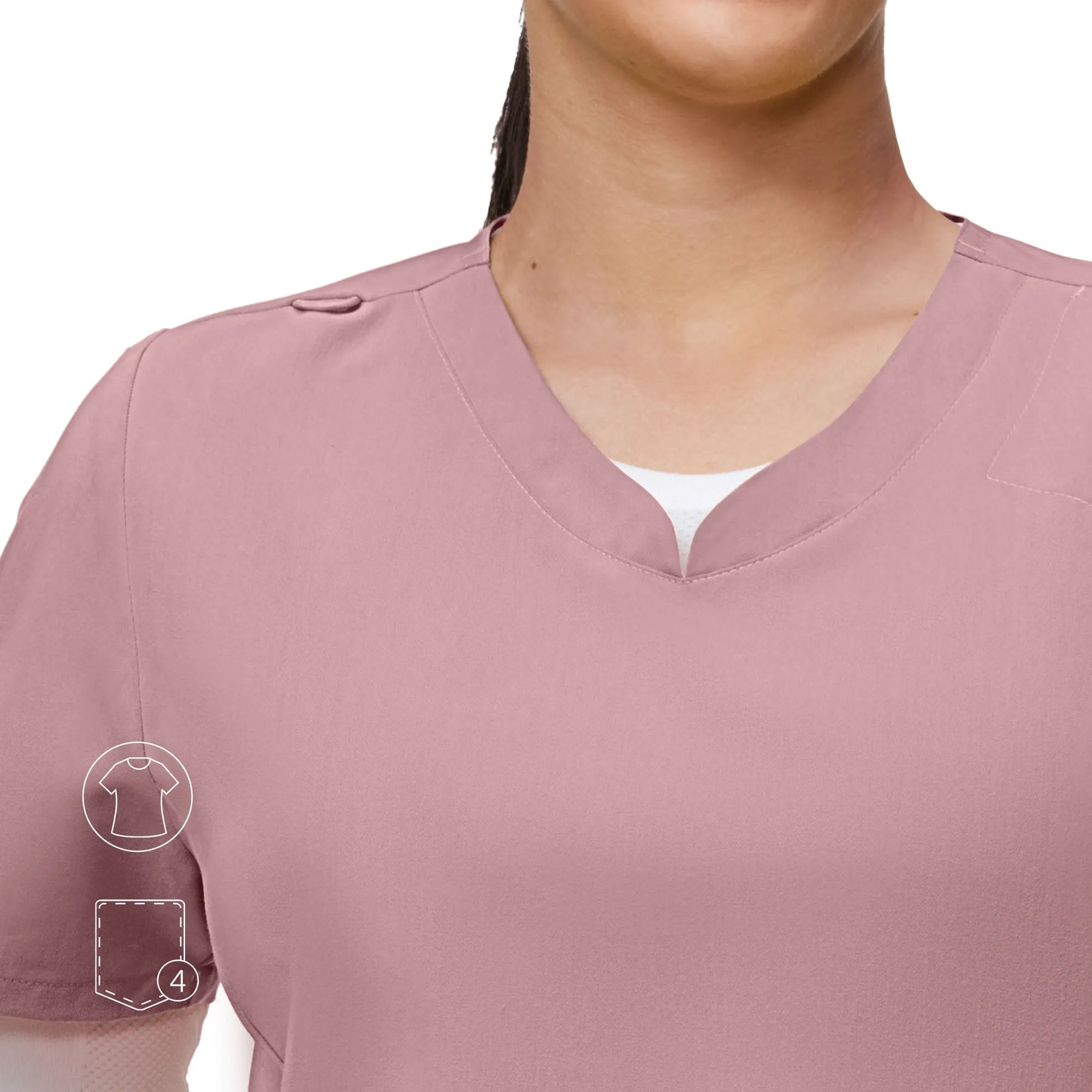 Evelyn Sweetheart Neckline Scrub Top sold by Uniforms World product image thumbnail 3