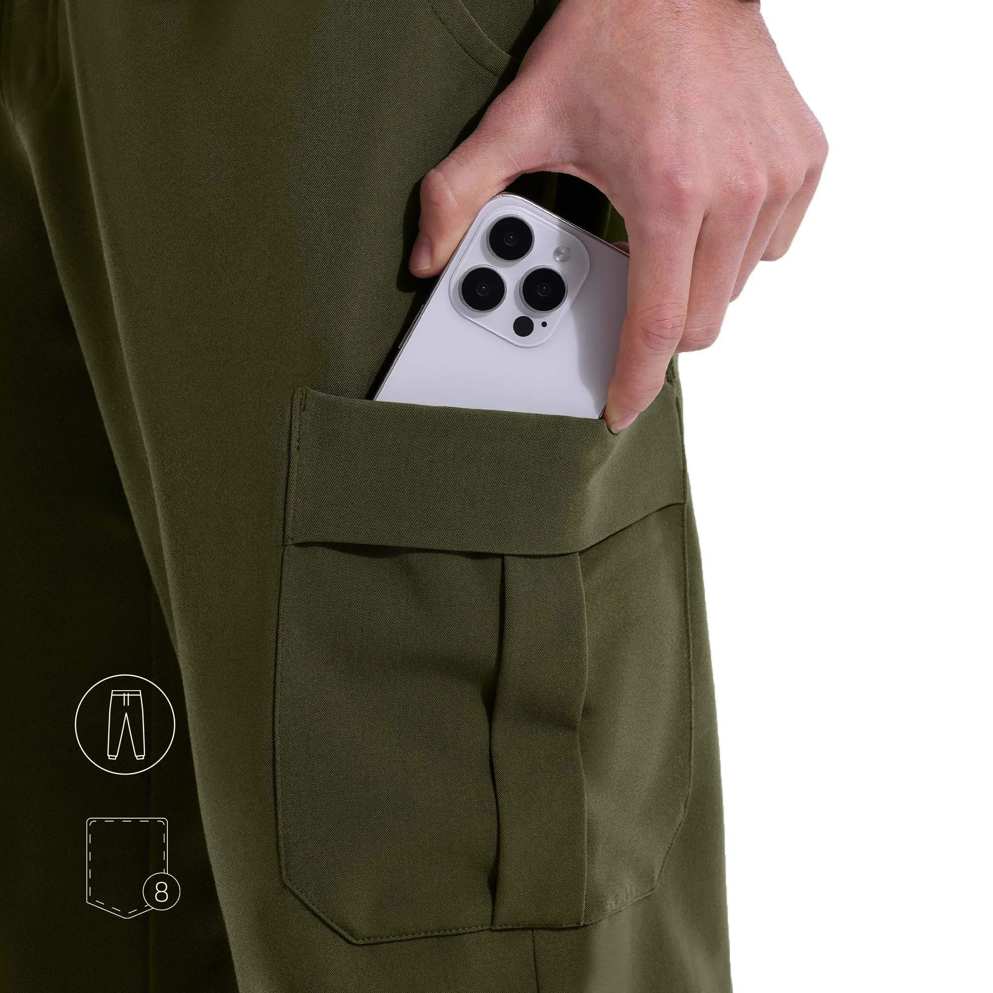 High Waisted Ryder 8-Pockets Jogger Scrub Pants sold by Uniforms World product image thumbnail 4