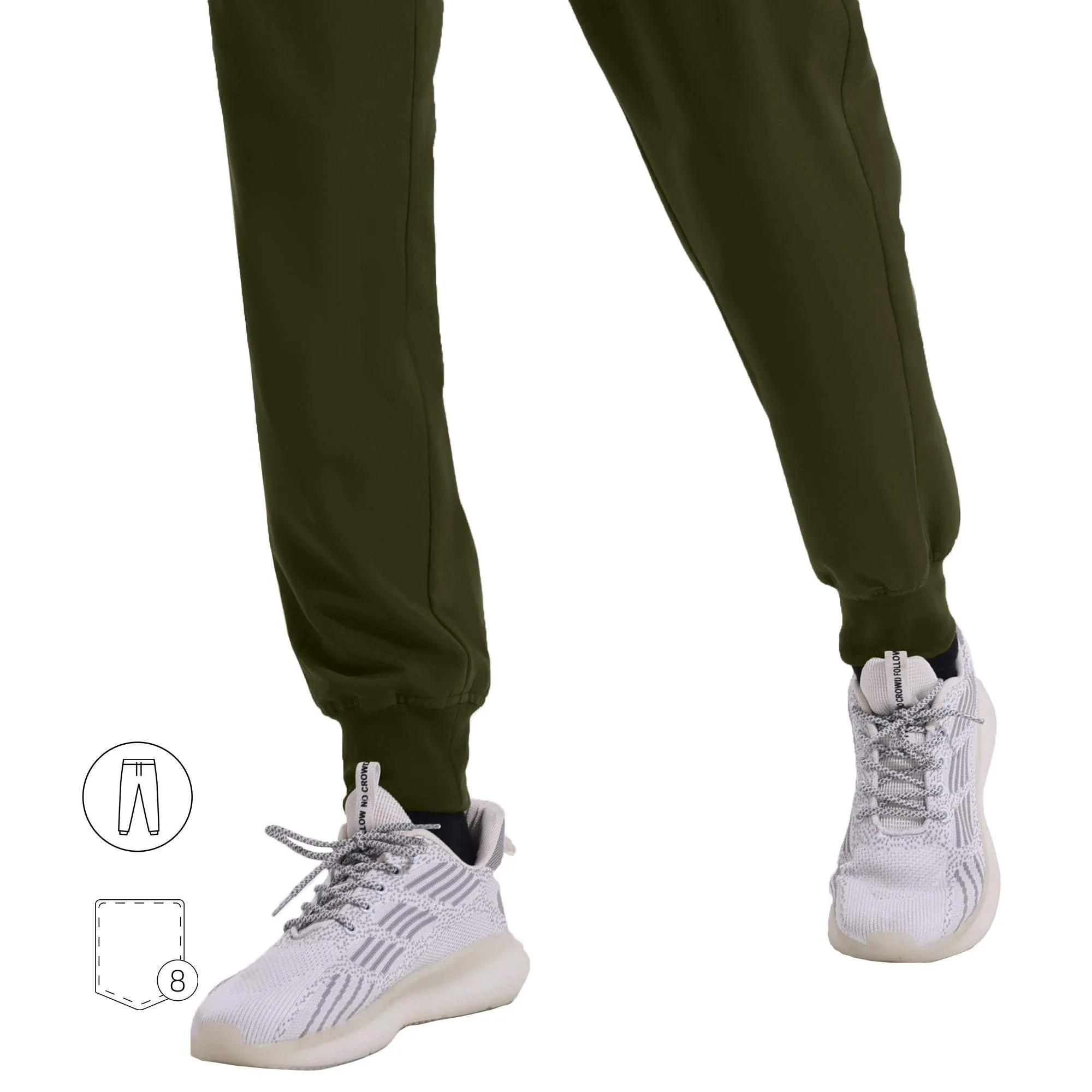 High Waisted Ryder 8-Pockets Jogger Scrub Pants sold by Uniforms World product image thumbnail 5