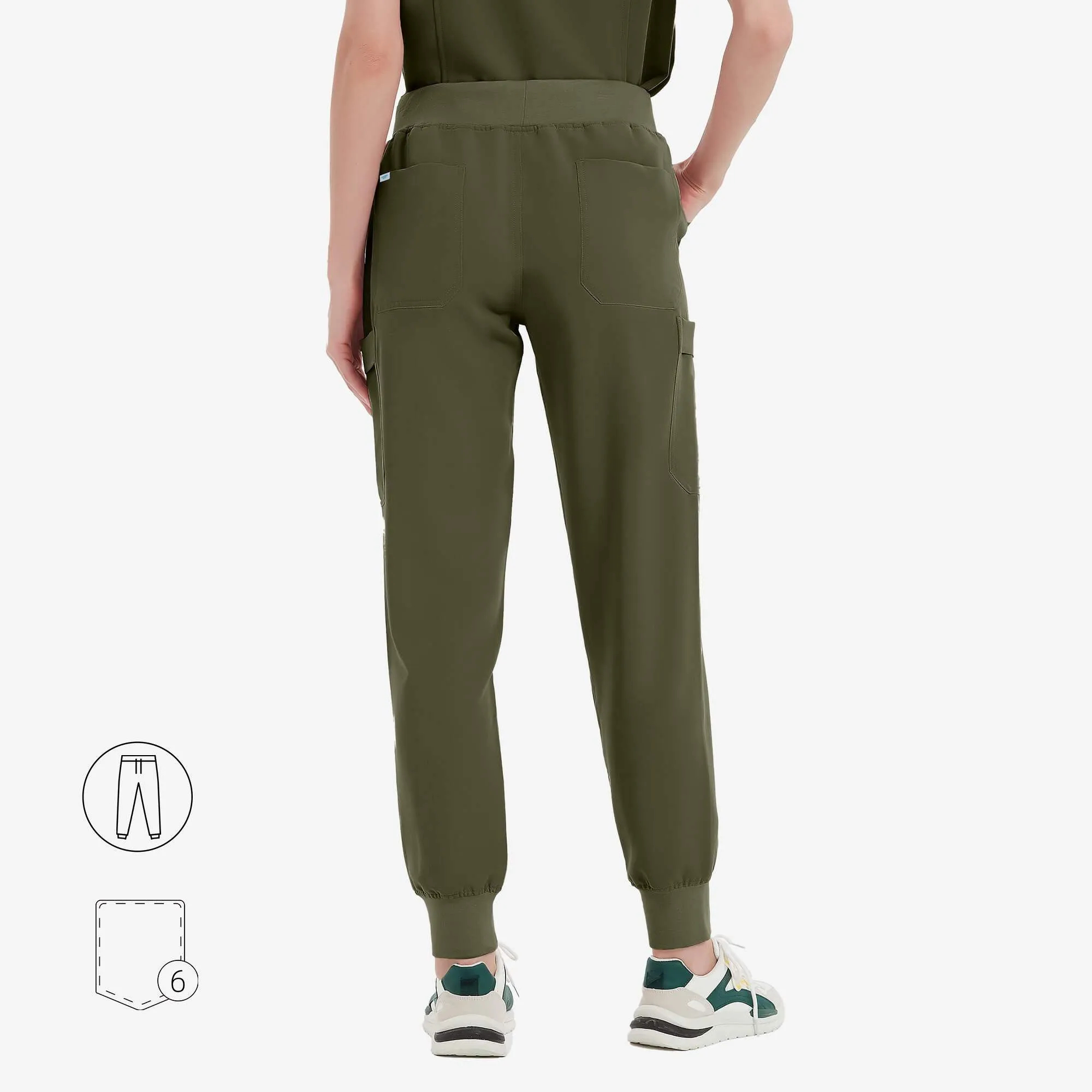 Elena 6-Pockets Jogger Scrub Pants sold by Uniforms World product image thumbnail 2