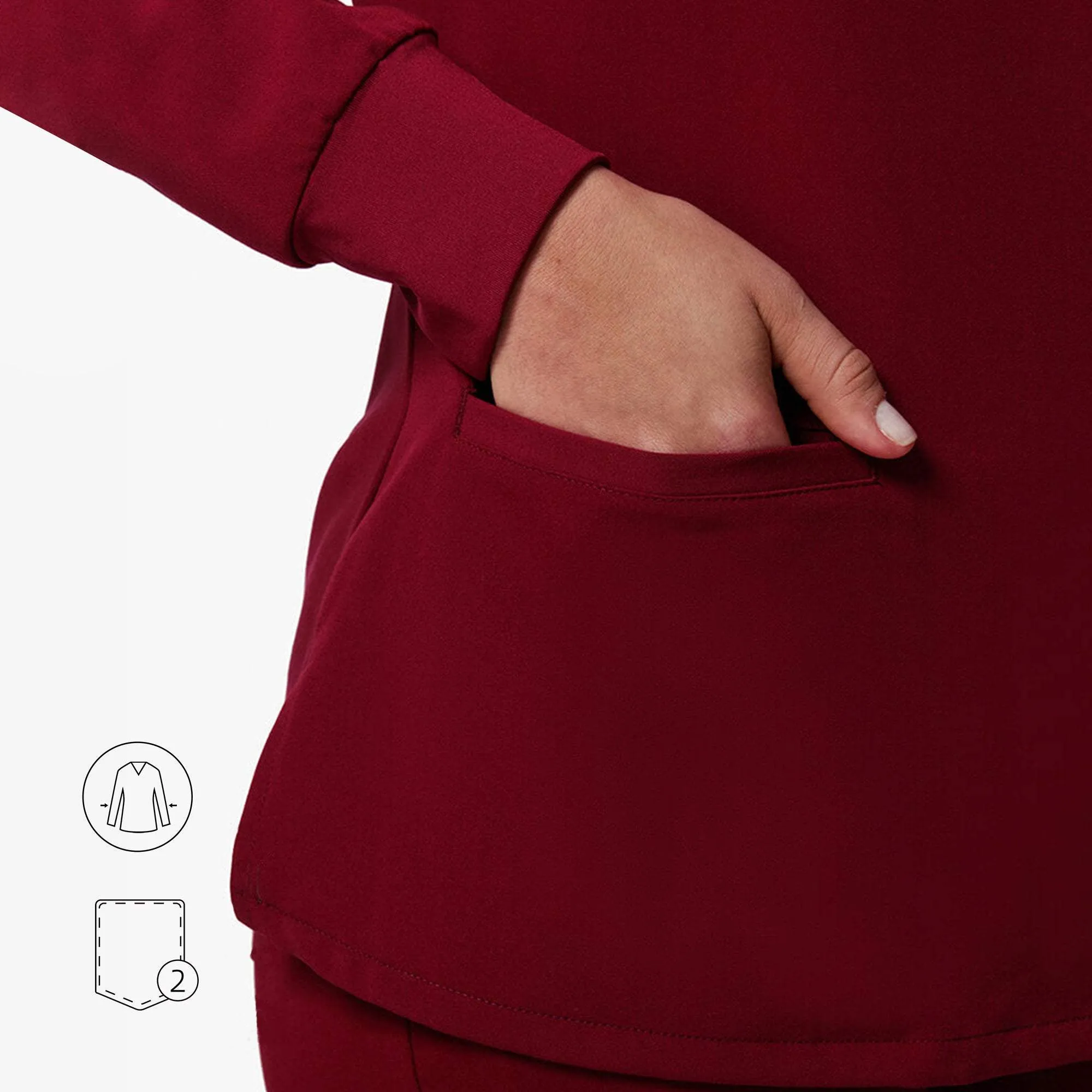 Phillip V-Neck Longsleeve Scrub Top sold by Uniforms World product image thumbnail 4