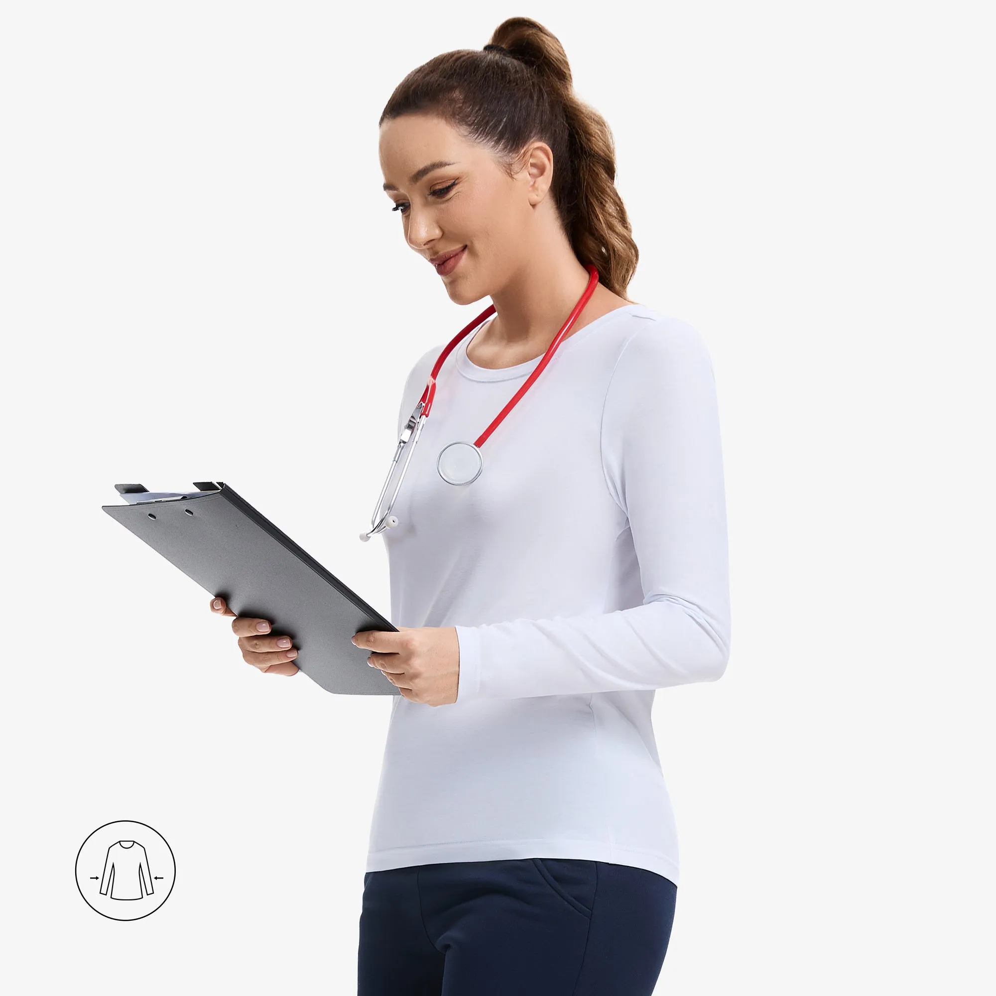 Deanda Long Sleeve Underscrub sold by Uniforms World product image thumbnail 2