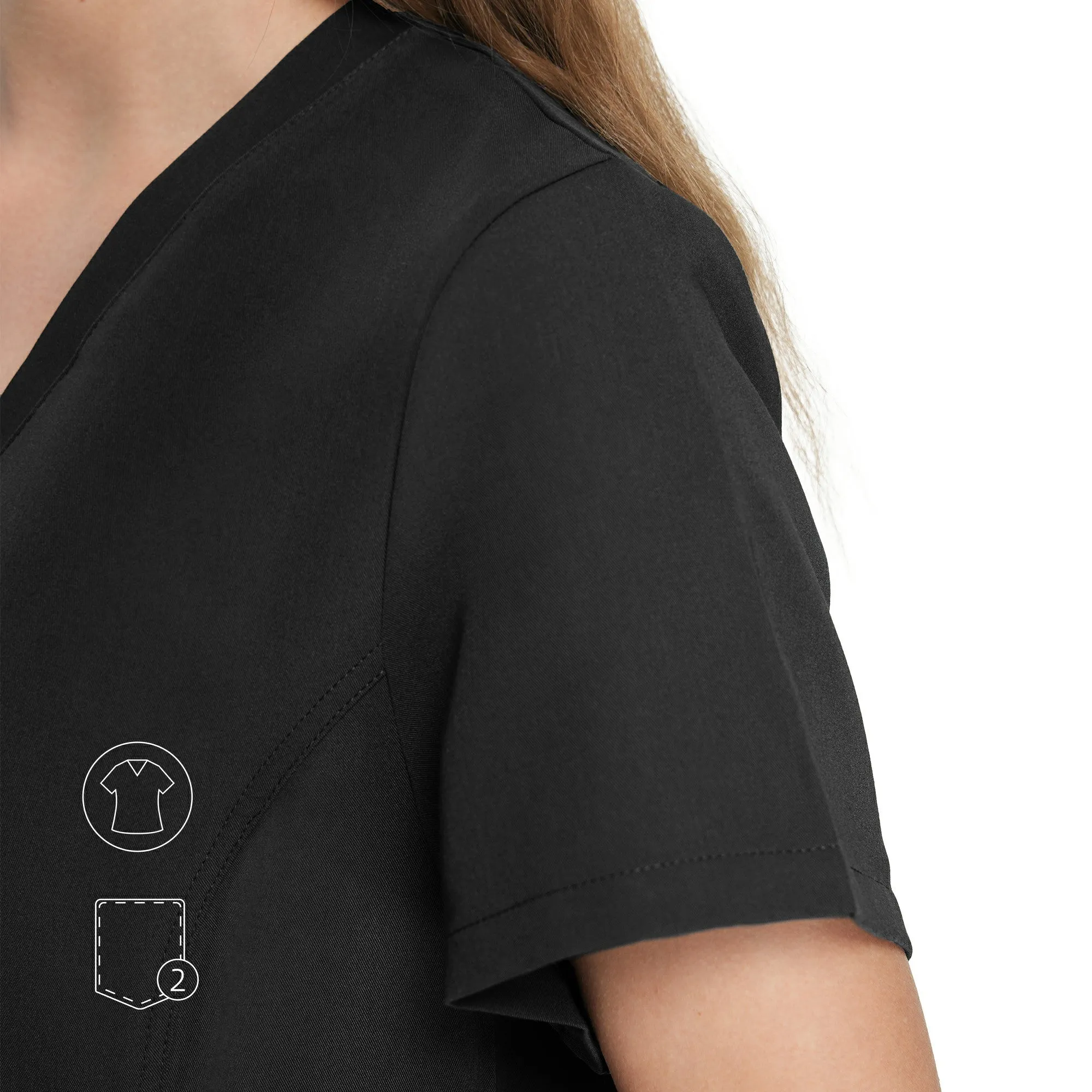 Dabney V-Neck Scrub Top sold by Uniforms World product image thumbnail 4
