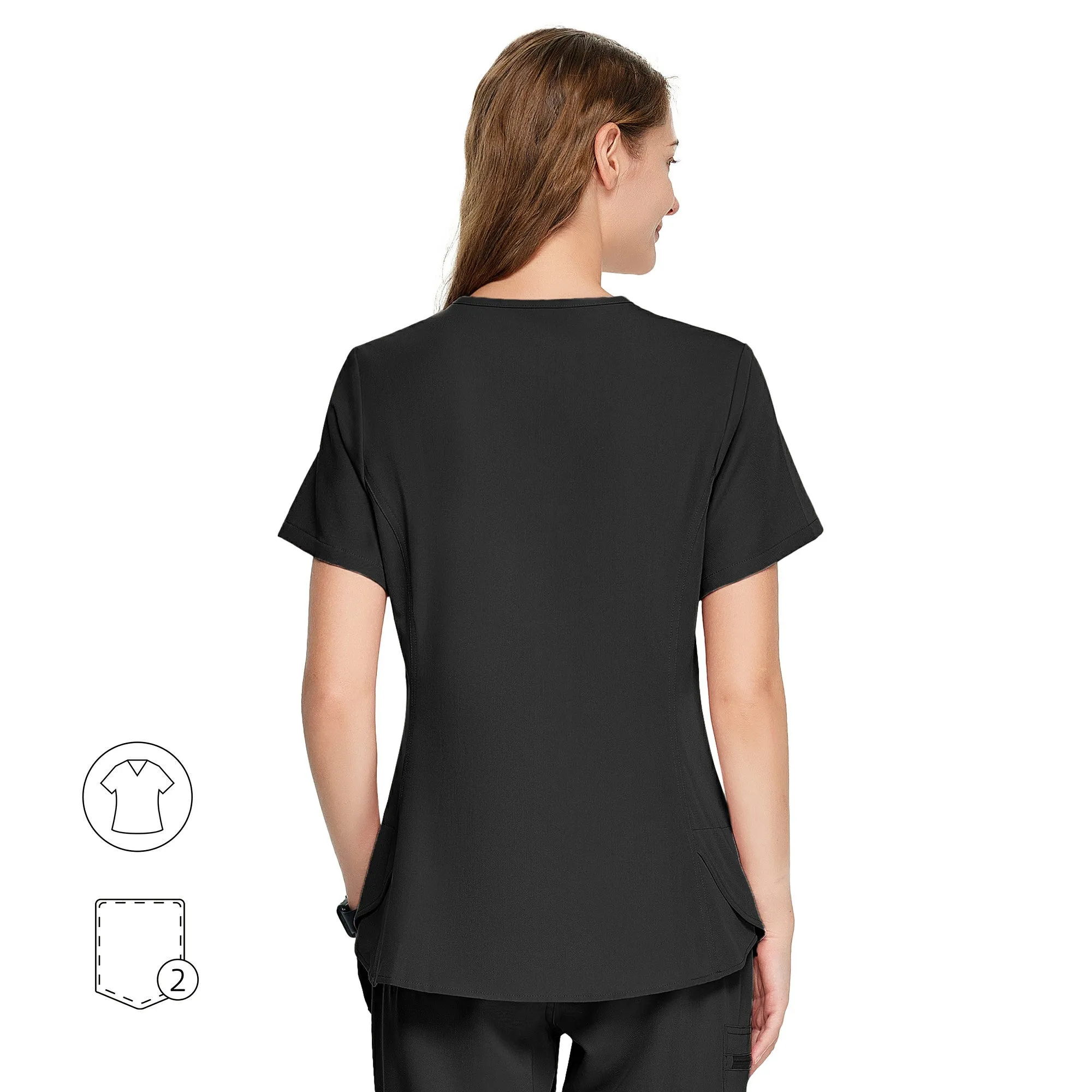 Dabney V-Neck Scrub Top sold by Uniforms World product image thumbnail 2