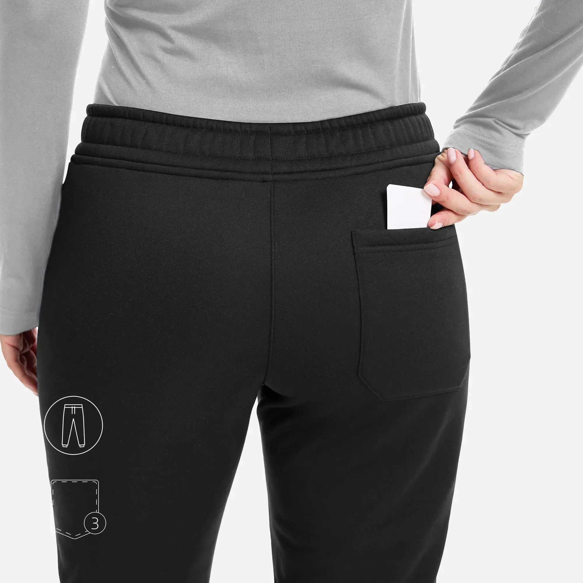 Luna 3-Pockets Fleece-Lined Scrub Pants sold by Uniforms World product image thumbnail 4