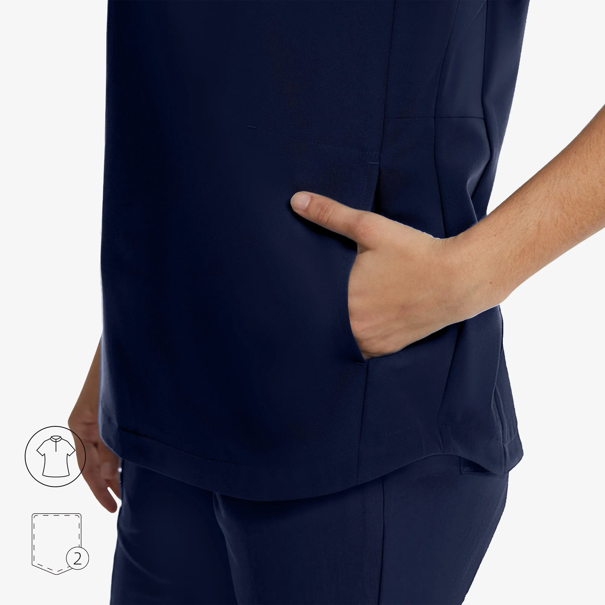 Avant Mandarin Collar Scrub Top - Classic sold by Uniforms World product image thumbnail 5