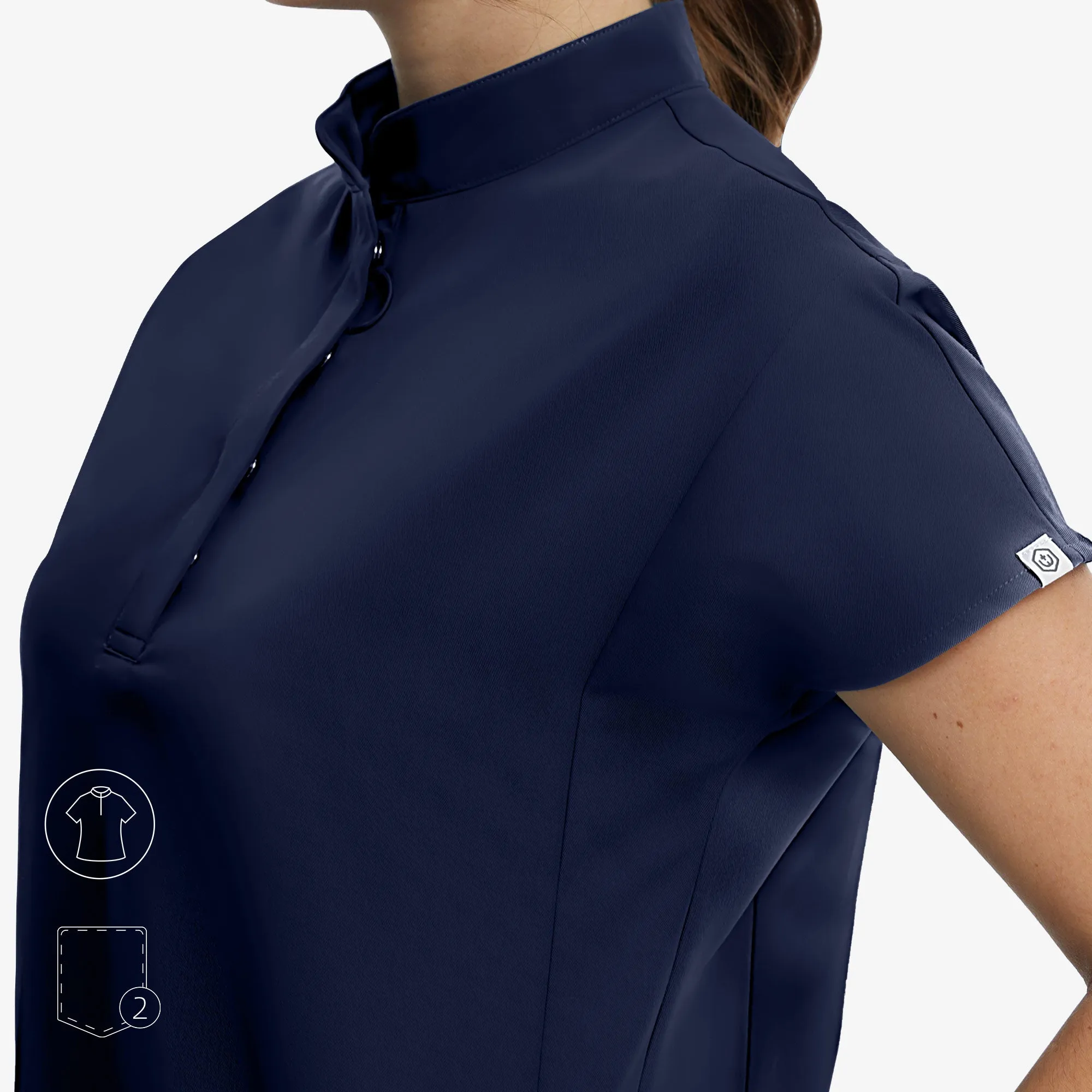 Avant Mandarin Collar Scrub Top - Classic sold by Uniforms World product image thumbnail 4