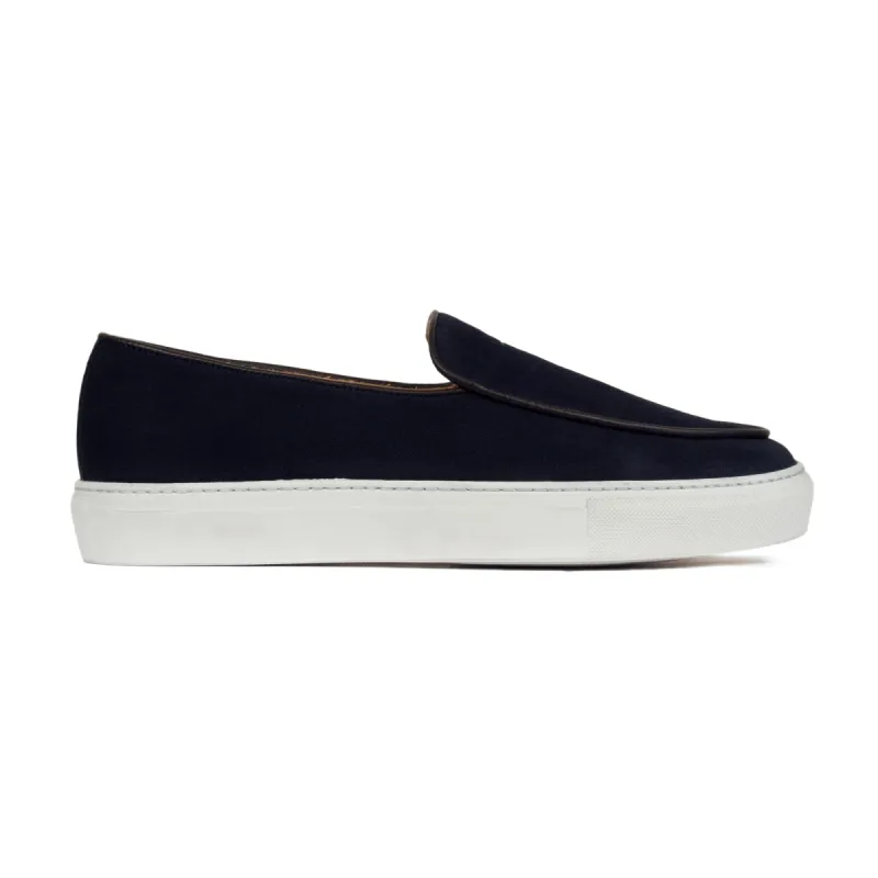 Georgetown Suede Navy sold by Unseen Footwear