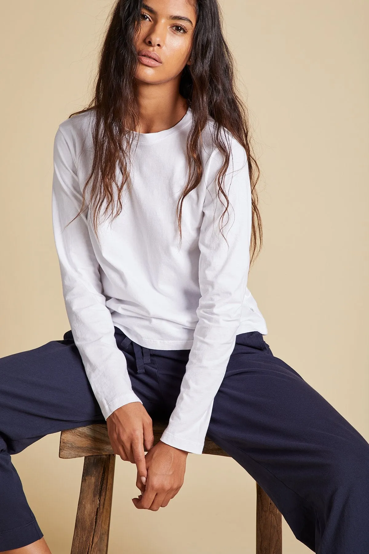 VICENTE ORGANIC COTTON TEE IN WHITE sold by Velvet Tees product image thumbnail 2