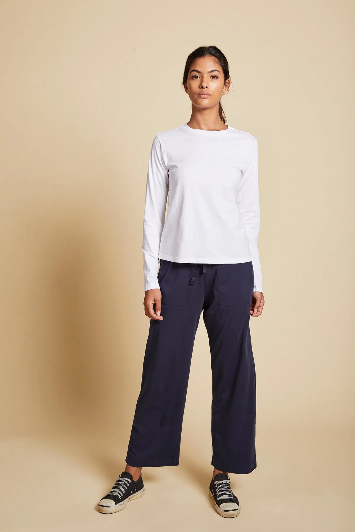 VICENTE ORGANIC COTTON TEE IN WHITE sold by Velvet Tees product image thumbnail 3