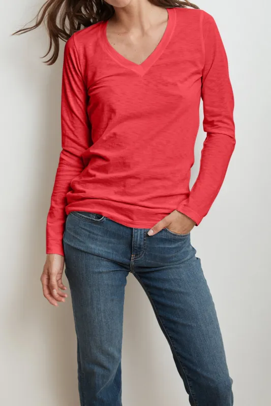 BRIDGET COTTON SLUB T-SHIRT IN BOA sold by Velvet Tees