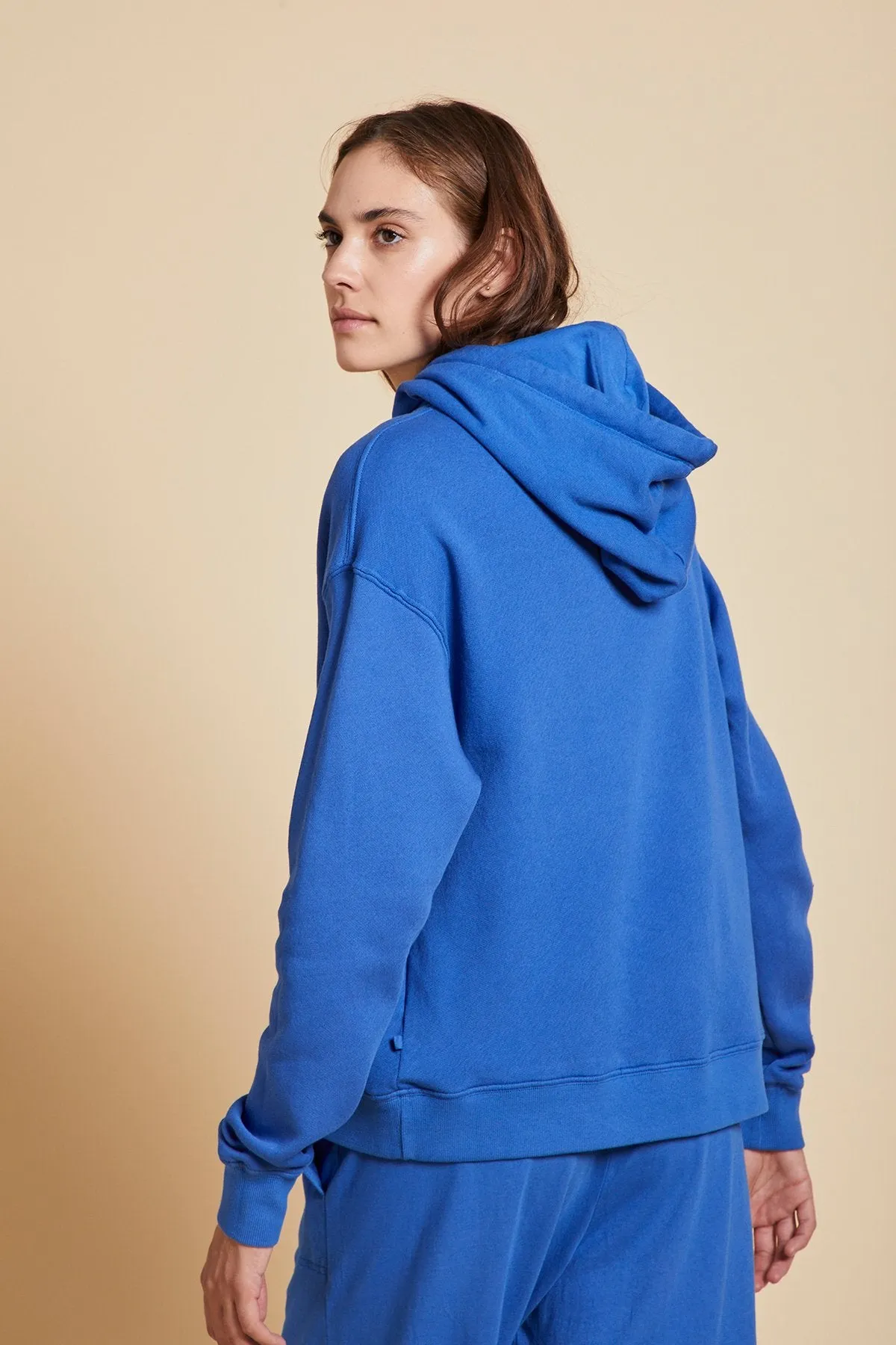 OJAI ORGANIC COTTON HOODIE IN ANCHOR sold by Velvet Tees product image thumbnail 4