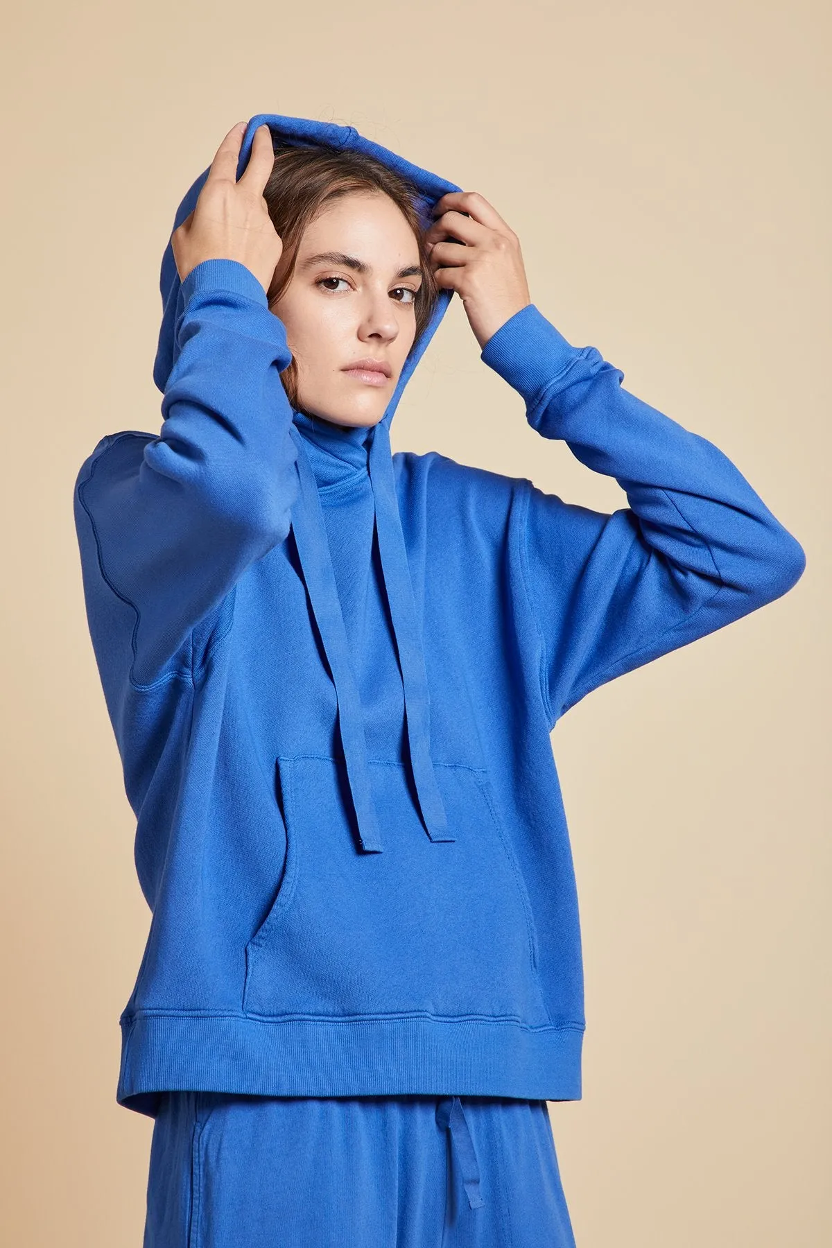 OJAI ORGANIC COTTON HOODIE IN ANCHOR sold by Velvet Tees product image thumbnail 2