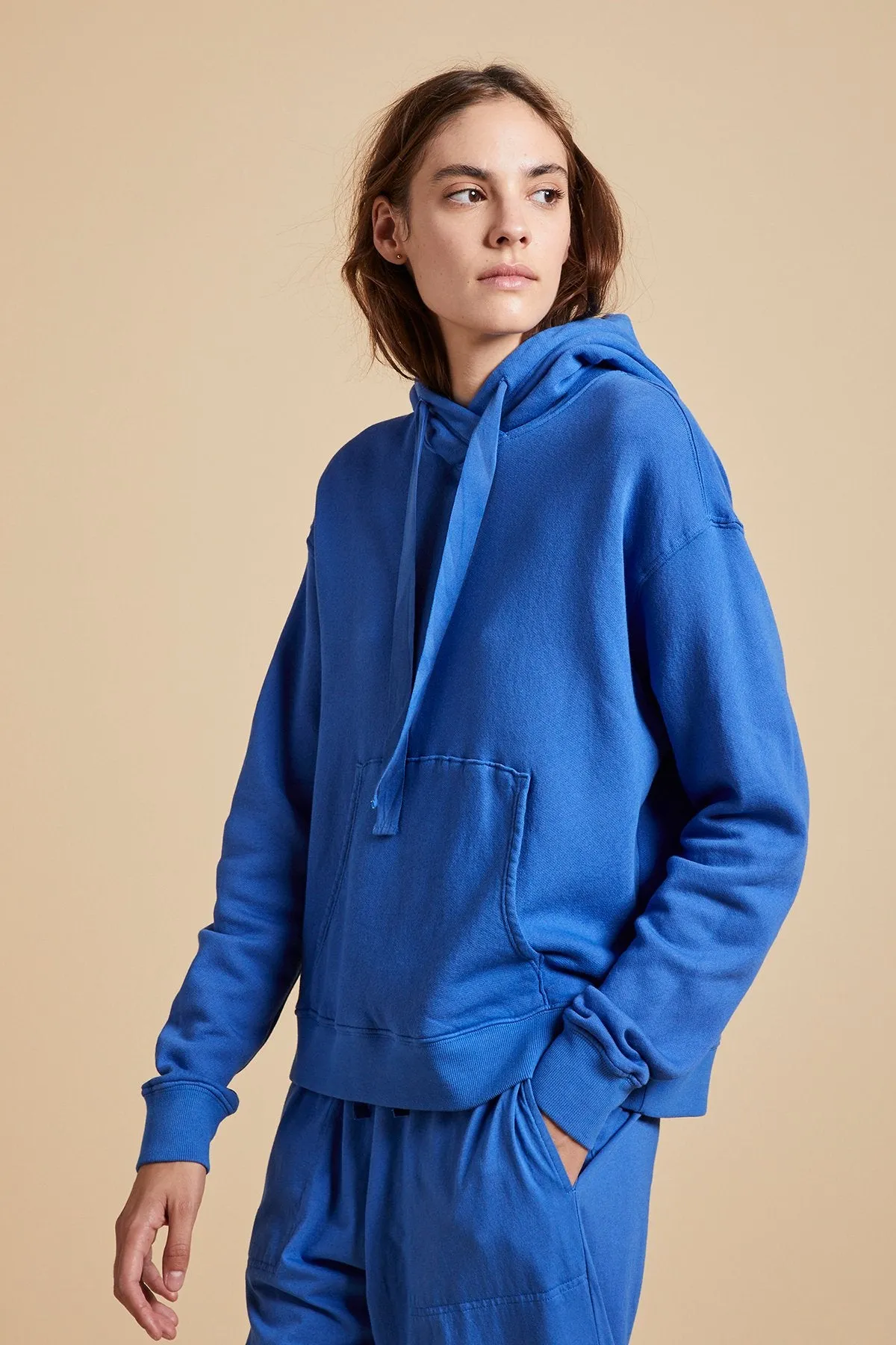 OJAI ORGANIC COTTON HOODIE IN ANCHOR sold by Velvet Tees product image thumbnail 5