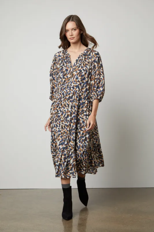 OTTILIE DRESS IN SAHARAN sold by Velvet Tees