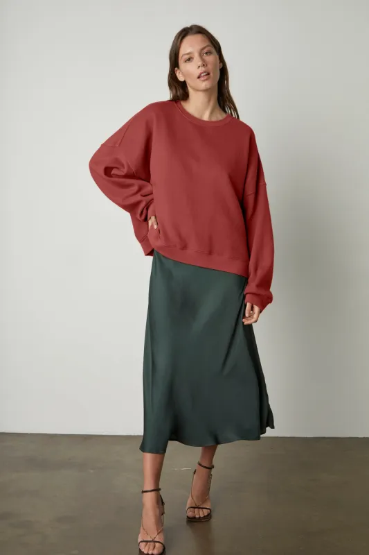 MARGOT OVERSIZED SWEATSHIRT IN FEMME sold by Velvet Tees