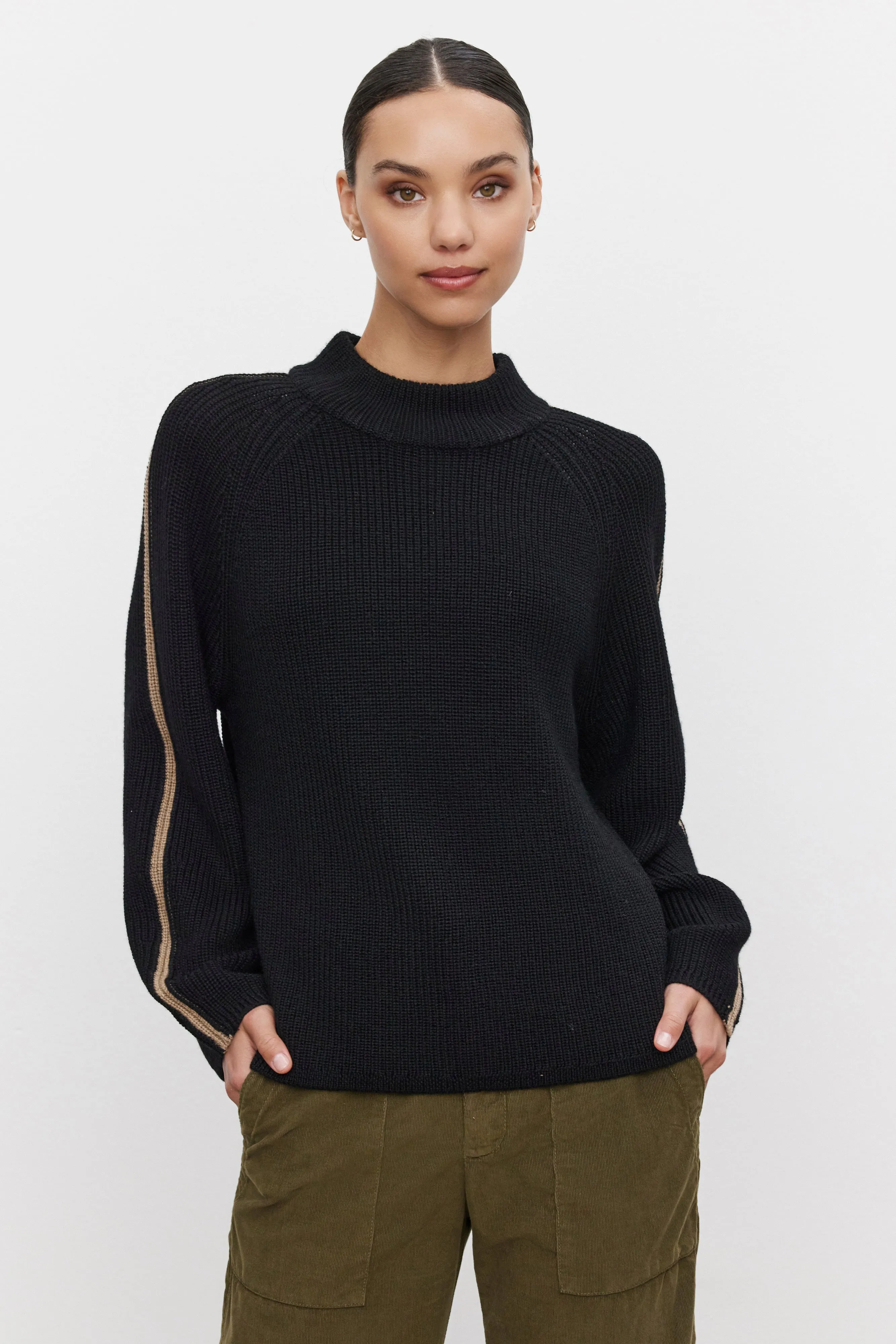 TEAGAN SWEATER IN BLACK sold by Velvet Tees