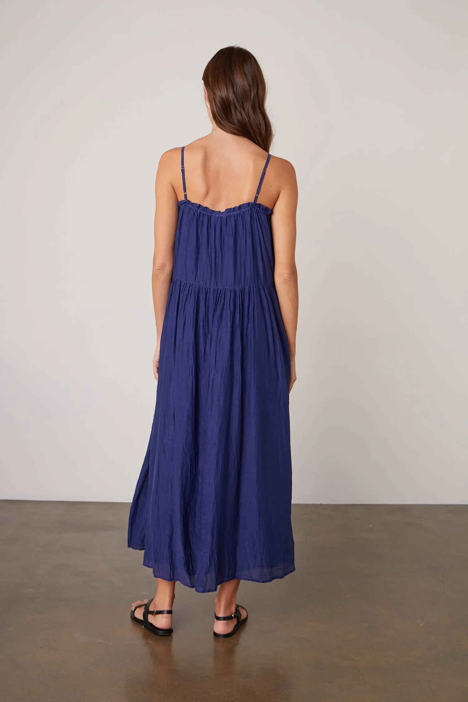 FARRAH RUFFLE CAMI DRESS IN CAVERN sold by Velvet Tees product image thumbnail 2