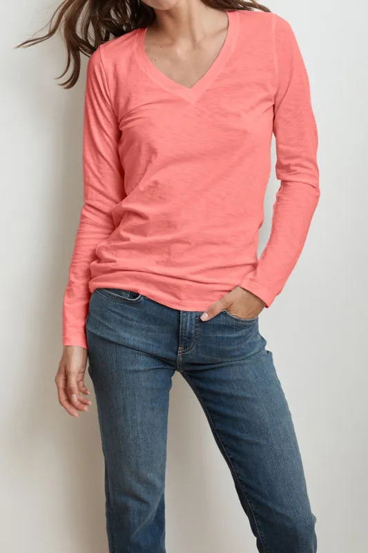 BRIDGET COTTON SLUB T-SHIRT IN TUTU sold by Velvet Tees