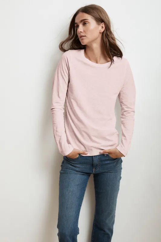 LIZ CITY COTTON SLUB T-SHIRT IN BUBBLE sold by Velvet Tees