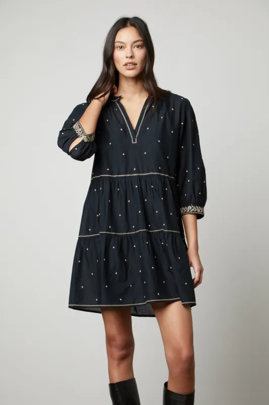 KILEY DRESS IN BLACK sold by Velvet Tees