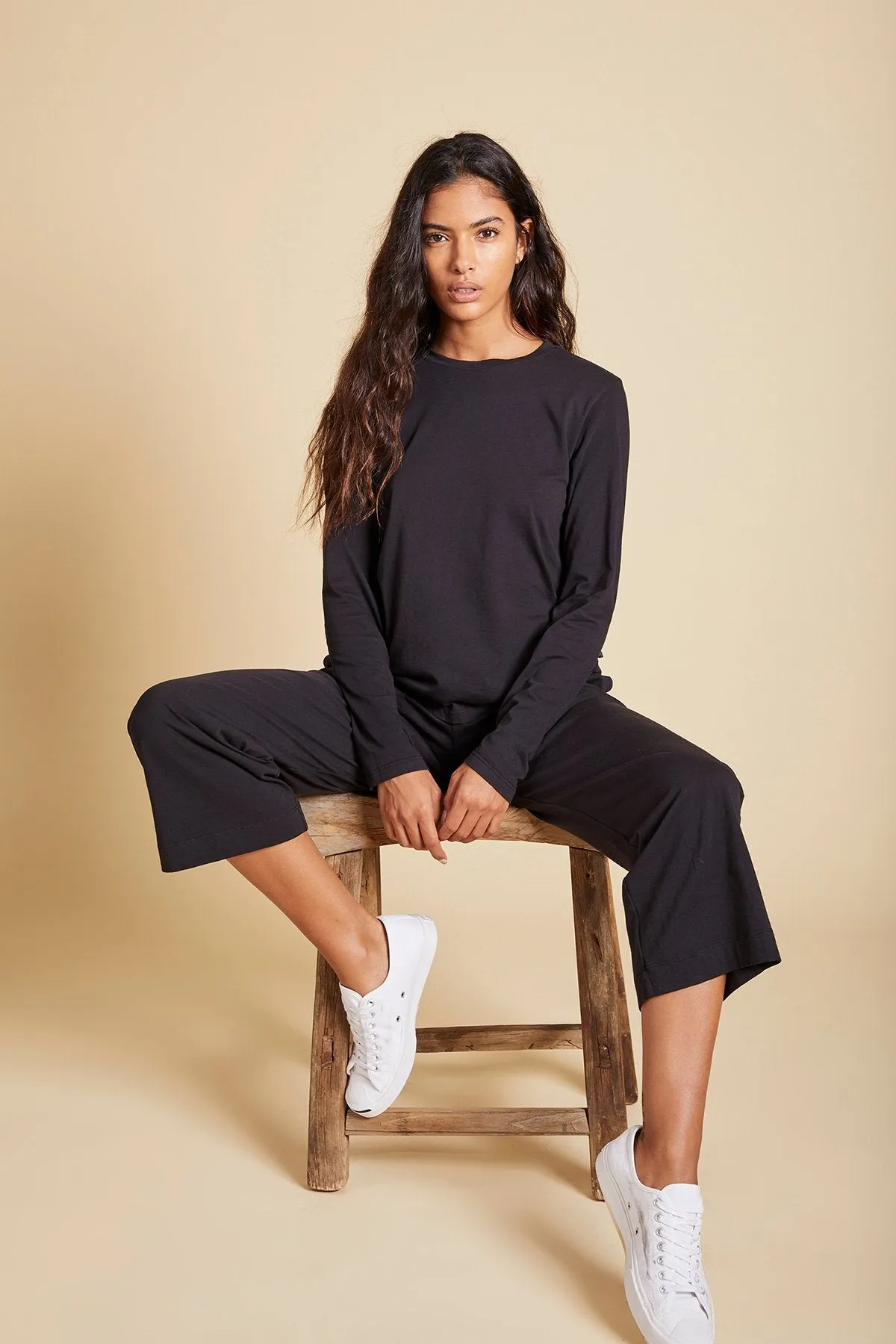 PISMO ORGANIC COTTON PANT IN BLACK sold by Velvet Tees