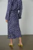 KAIYA POLKA DOT SKIRT IN NAVY sold by Velvet Tees